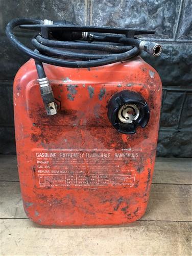 6 Gallon Chrysler Tote Tank, Gasoline Gas Can, Outboard Boat Motor Vintage E,