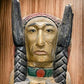 Tall Cigar Store Indian Folk Art, Tobacco Store American Indian Chief Statue, K