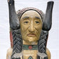 Tall Cigar Store Indian Folk Art, Tobacco Store American Indian Chief Statue, M