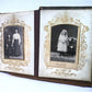 Black White Sepia Family Photo Album, Tintypes, Baby Communion Doll Teddy Bear,