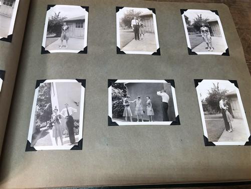 1942 Photo Album, Black White Photos, Tugboats Riverboats Navy Men Family Pets,
