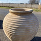 Ribbed Olive Jar, Greek Pottery, Outdoor Planter, Terracotta, Greek Olive Jar, C