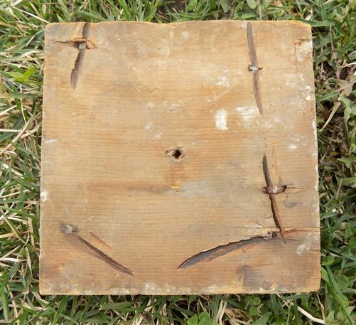 4 Plinth Blocks, Antique Bullseye Rosettes, Architectural Salvage, Wood Trim B19