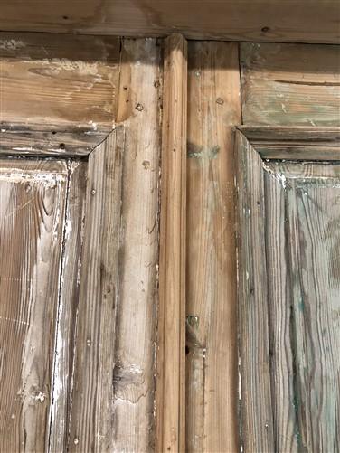 Antique Encased French Double Doors (42x84.5) European Panel Doors With Jamb S30