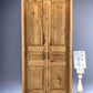 Antique Encased French Double Door (41.5x91.5) European Panel Door With Jamb S32