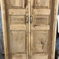 Antique Encased French Double Door (41.5x91.5) European Panel Door With Jamb S32