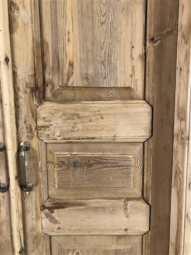 Antique Encased French Double Door (41.5x91.5) European Panel Door With Jamb S32