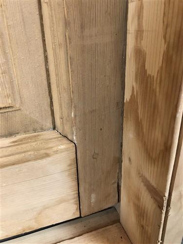 Antique Encased French Double Door (41.5x91.5) European Panel Door With Jamb S32