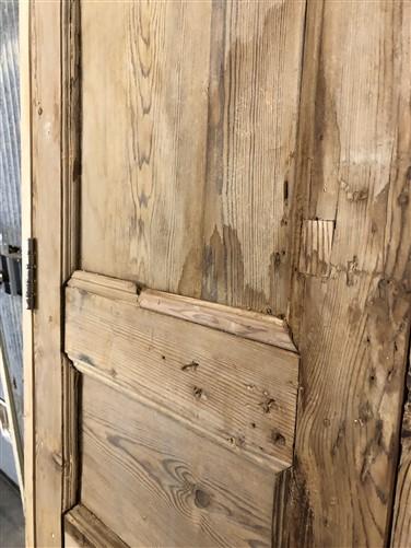 Antique Encased French Double Door (41.5x91.5) European Panel Door With Jamb S32