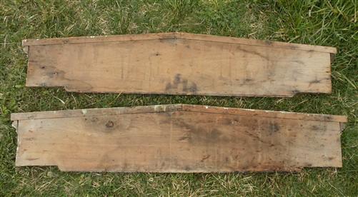 Pair Crown Molding Headers, Trim Door Window Pediment Architectural Salvage B9,