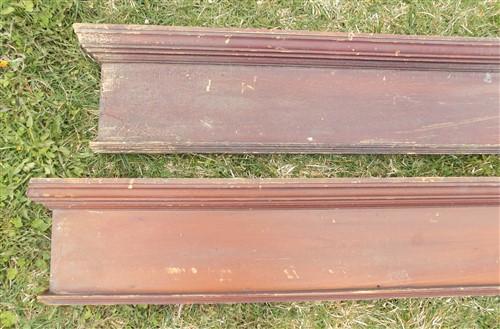 Pair Crown Molding Headers, Trim Door Window Pediment Architectural Salvage B10,