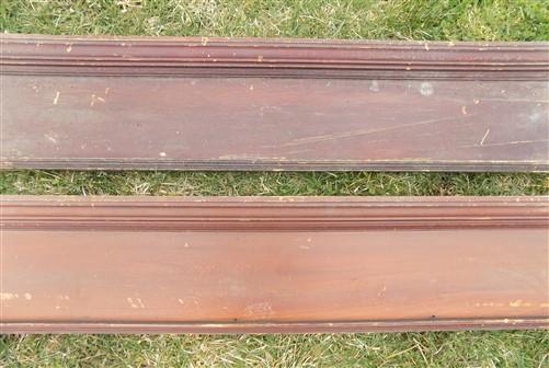 Pair Crown Molding Headers, Trim Door Window Pediment Architectural Salvage B10,