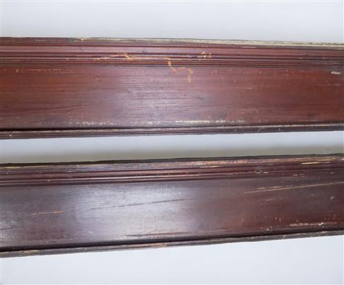 Pair Crown Molding Headers, Trim Door Window Pediment Architectural Salvage B14,