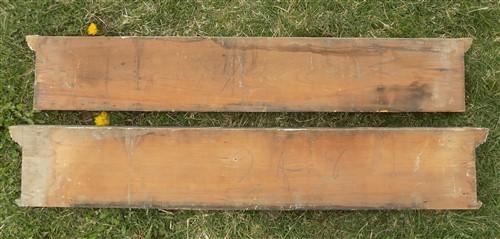 Pair Crown Molding Headers, Trim Door Window Pediment Architectural Salvage B21,