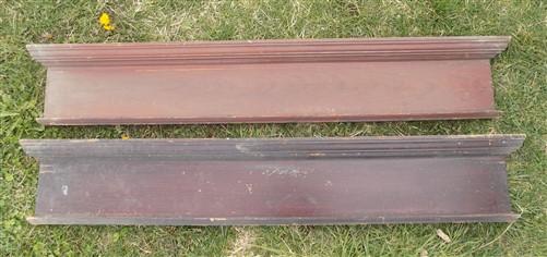 Pair Crown Molding Headers, Trim Door Window Pediment Architectural Salvage B21,