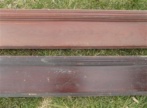 Pair Crown Molding Headers, Trim Door Window Pediment Architectural Salvage B21,