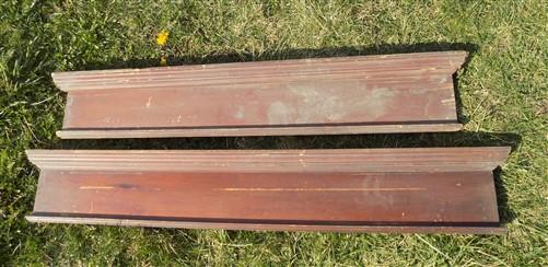 Pair Crown Molding Headers, Trim Door Window Pediment Architectural Salvage B22,