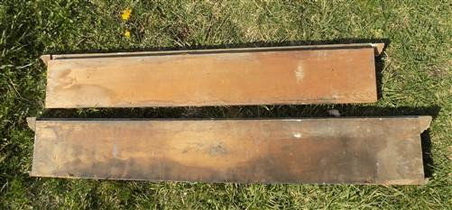 Pair Crown Molding Headers, Trim Door Window Pediment Architectural Salvage B22,