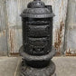 Round Oak Wood Burning Stove, Vintage Cast Iron Parlor Stove, Dowagiac, MI, A