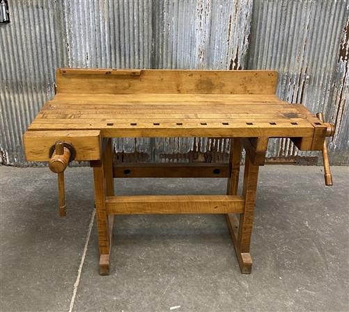 Rustic Work table, Carpenter Workbench, Entryway Table, Kitchen Island, Home Bar