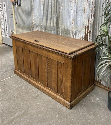 Vintage General Store Cooler, Oak Cooler, Primitive Ice Chest, Refrigerator