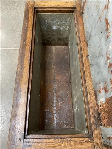 Vintage General Store Cooler, Oak Cooler, Primitive Ice Chest, Refrigerator