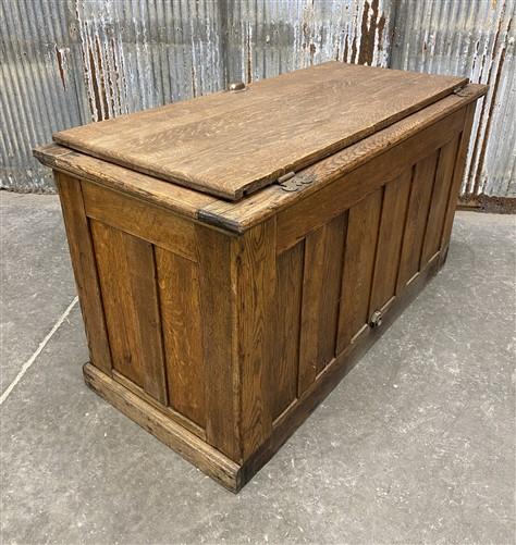 Vintage General Store Cooler, Oak Cooler, Primitive Ice Chest, Refrigerator