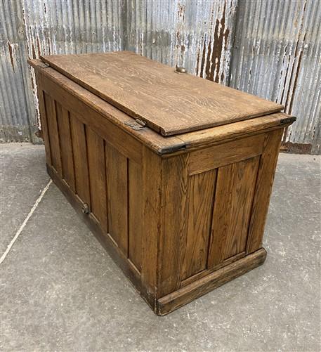 Vintage General Store Cooler, Oak Cooler, Primitive Ice Chest, Refrigerator