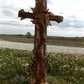 European Antique Cross, Architectural Salvage, Cast Iron French Church Décor A,