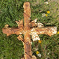 European Antique Cross, Architectural Salvage, Cast Iron French Church Décor A,