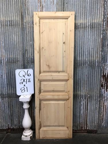 French Single Door (24.5x81) Raised Panel Door, European Styled Door, Q6