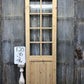 French Single Door (30x96) 8 Pane Glass European Styled Door F20