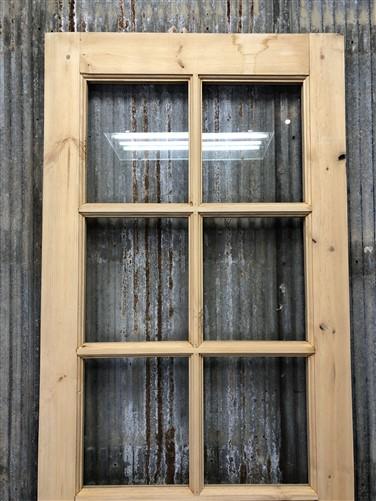 French Single Door (30x96) 8 Pane Glass European Styled Door F20