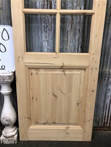 French Single Door (30x96) 8 Pane Glass European Styled Door F20