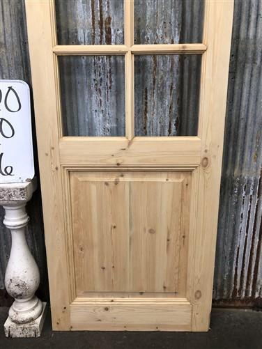 French Single Door (30x96) 8 Pane Glass European Styled Door F20