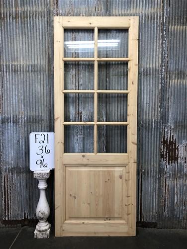 French Single Door (36x96) 8 Pane Glass European Styled Door F21