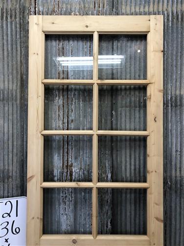 French Single Door (36x96) 8 Pane Glass European Styled Door F21