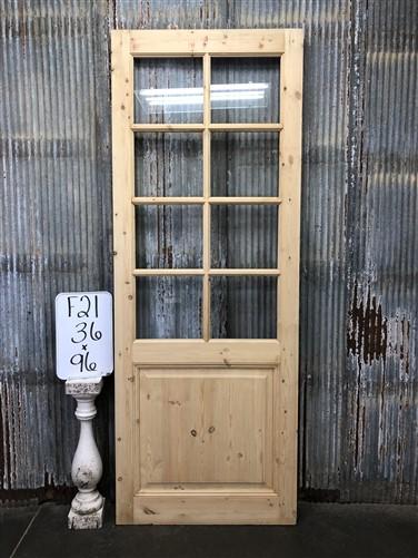 French Single Door (36x96) 8 Pane Glass European Styled Door F21