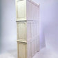 4'10" Triple Stack Cabinet, Antique White Kitchen Cabinet, Bookcase, Storage B