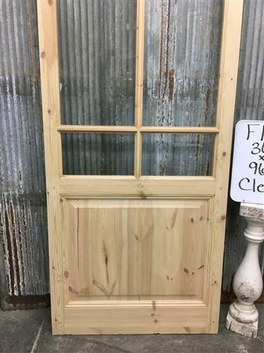 French Single Door (36x96.5) 6 Pane Glass European Styled Door FM11