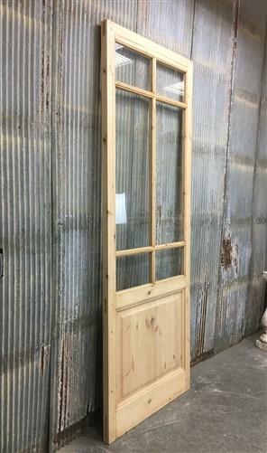 French Single Door (36x96.5) 6 Pane Glass European Styled Door FM11