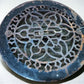 Round Ornate Art Deco Cast Iron Grate Vintage Wall Floor Fireplace Register Vent