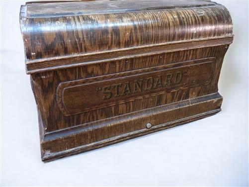 Treadle Sewing Machine Vintage Wooden Top Cover Coffin Case Lid Singer Part A2,