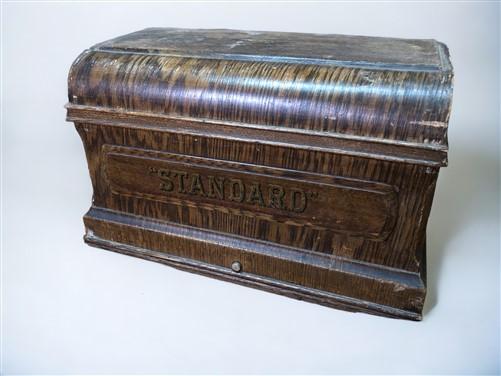 Treadle Sewing Machine Vintage Wooden Top Cover Coffin Case Lid Singer Part A2,