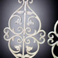 Pair Cast Iron Ornamental Panels, Architectural Salvage, Decorative Metalwork B,