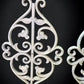 Pair Cast Iron Ornamental Panels, Architectural Salvage, Decorative Metalwork B,