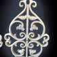 Pair Cast Iron Ornamental Panels, Architectural Salvage, Decorative Metalwork B,