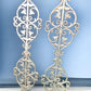 Pair Cast Iron Ornamental Panels, Architectural Salvage, Decorative Metalwork C,