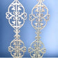 Pair Cast Iron Ornamental Panels, Architectural Salvage, Decorative Metalwork C,