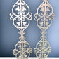 Pair Cast Iron Ornamental Panels, Architectural Salvage, Decorative Metalwork C,